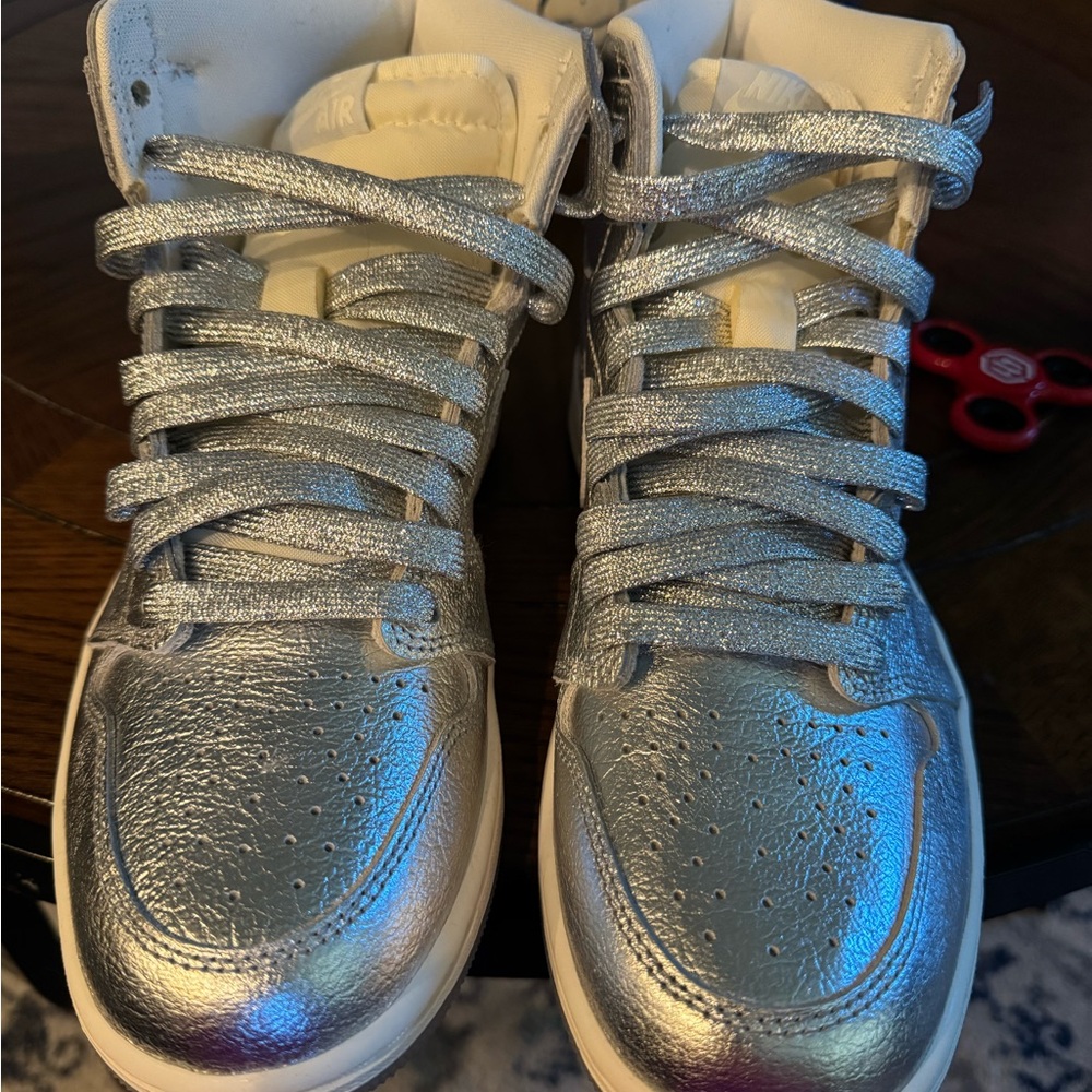 Jordan Metallic Silver Women's Sneakers